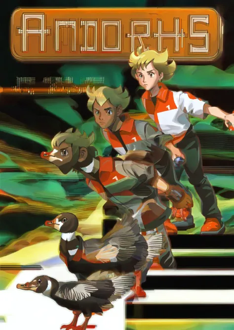 animorphs, barry \(pokemon\), <lora:BarryLora-10:0.8> turning into a Goose, <lora:Animorphs-09:1>,