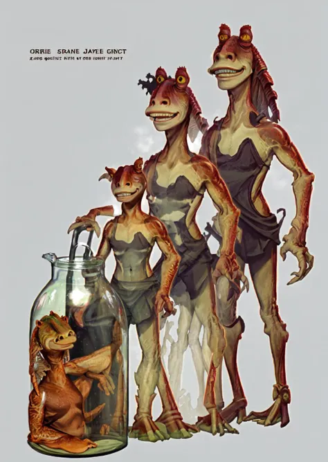 masterpiece, best quality, jar jar binks, Immortal Jellyfish, dire, <lora:Animorphs4-40:1> <lora:jarJarBinksGunganStar_v3:0.6>