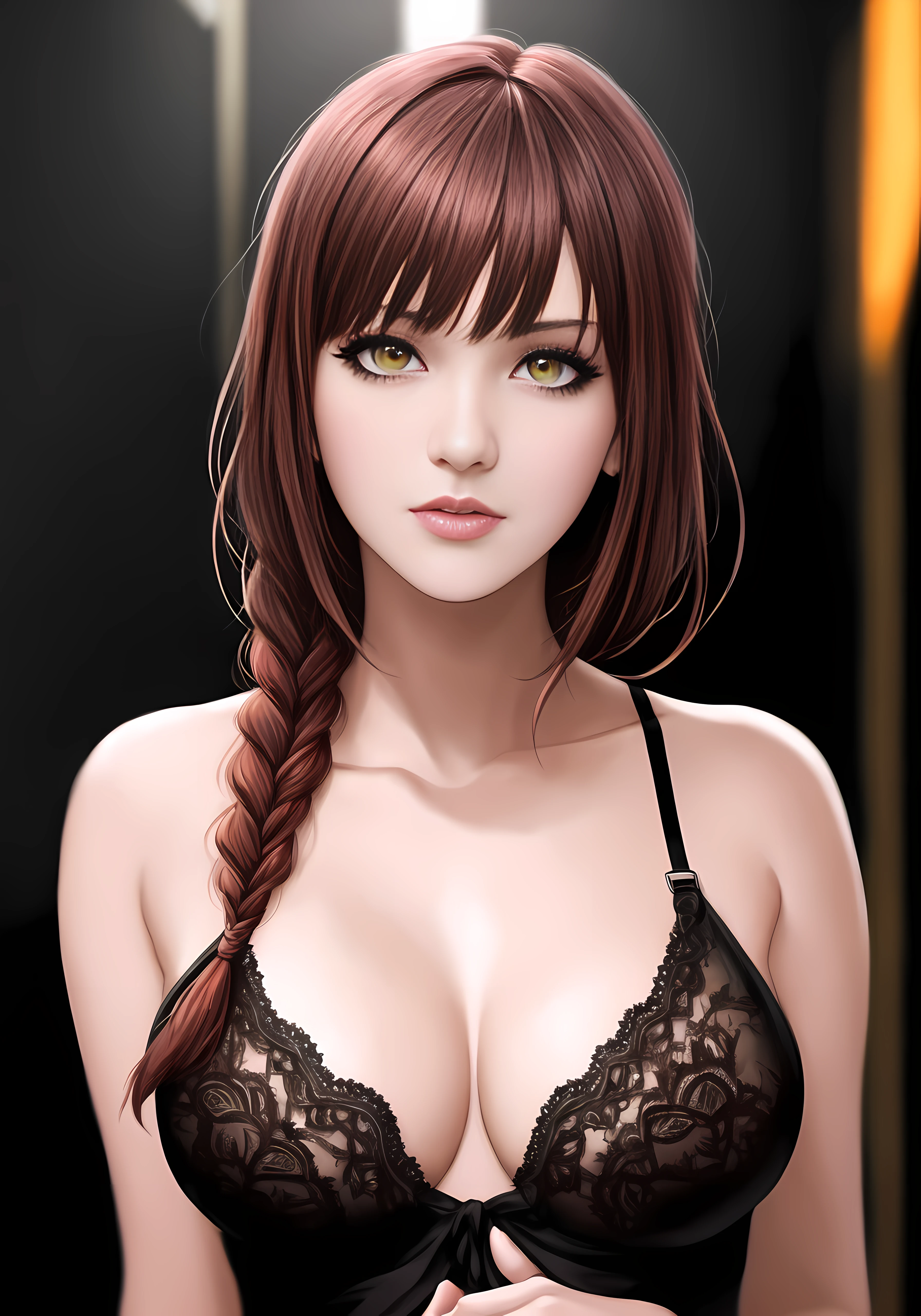 EMB_sksmakima2-2075, full body shot photo of the most beautiful artwork in the world featuring Makima from Chainsaw Man posing, sexy, urban tokyo futuristic look, neon lights, night, slow motion, reflections, lingerie, intricate detail,
nostalgia,art by Nixeu, art by WLOP, art by Sakimichan, trending on ArtStation, trending on CGSociety, Intricate, High Detail, Sharp focus, dramatic, photorealistic painting art by midjourney,