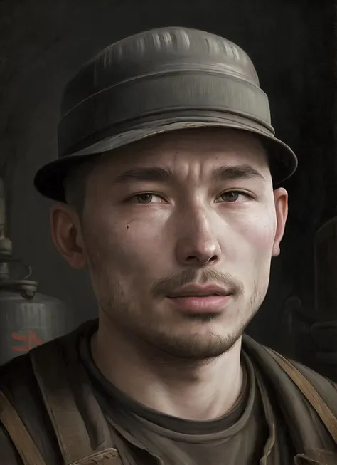 a portrait of sks person coal miner in 19th century, beautiful painting with highly detailed face by greg rutkowski and magali villanueve, <lora:locon_ranton_v1_from_v1_64_32:1.25>