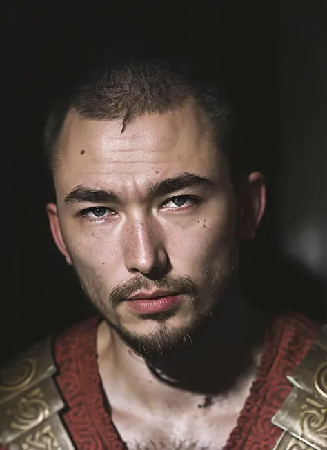 An intricate full color portrait of sks person:1 as (viking warrior), (barbarian), epic character composition, by ilya kuvshinov, alessio albi, nina masic, sharp focus, natural lighting, subsurface scattering, f2, 35mm, film grain, <lora:locon_ranton_v1_from_v1_64_32:1.25>