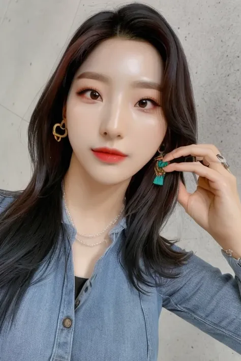 leesaerom, (realistic:1.5), trending on instagram, (upper half photo:1.4), (intricate:1.2), (looking at camera:1.2) <lora:leesaerom:1>