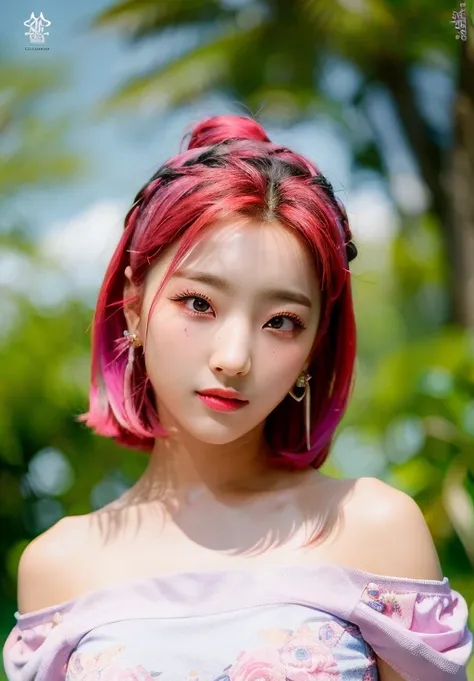 saerom, masterpiece, (photorealistic:1.4), best quality, perfect lighting, samurai warrior armor, epic, (platinium pink hair:1.2), short hair, (close-up photo :1.2), realistic, photorealistic,ultra detailed,1girl,solo, (looking at viewer:1.2),<lora:saerom:1>