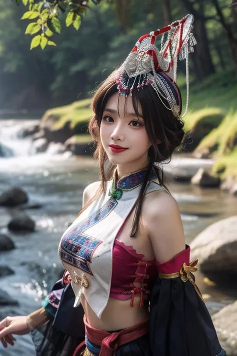 At the Grand Canyon、Hair Flow、 ((Highest quality、masterpiece、8k、Best image quality、Ultra-high resolution、Award-winning works)、(Accurate anatomy:1.1)、(Look at me and smile:1.1)、Shining fair skin with Ultra-high resolution、The most detailed face、Ultra-high resolution detailed face、Ultra-high resolutionの髪の毛、(Ultra-high resolutionの煌めく瞳:1.1)、Beautiful face drawn in every detail、(Blurred Background:1.1)、Native American Costume, American Indian Clothing, Chest to chest, tattoo、A real giant condor next to you。