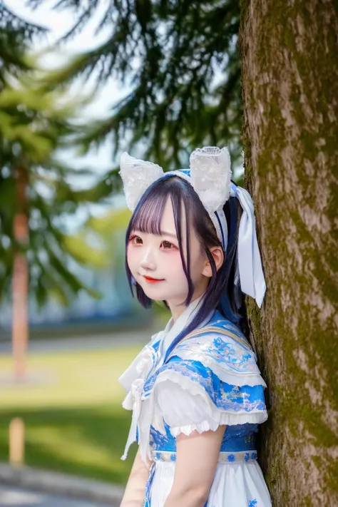 yuino_mashu, <lora:jp idol costume:1>, (8k, RAW photo, best quality, masterpiece:1.2), portrait, High detail RAW color photo, professional photograph, (realistic, photo realistic:1.37), ((best quality)), 1 girl, cinematic light, (finerly detailed face:1.2), (masterpiece:1.5), (best quality:1.2), (looking at viewer:1.2), smile, outdoors, sunlight,