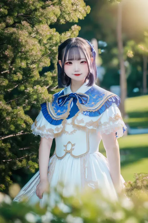 yuino_mashu, <lora:jp idol costume:1>, (8k, RAW photo, best quality, masterpiece:1.2), portrait, High detail RAW color photo, professional photograph, (realistic, photo realistic:1.37), ((best quality)), 1 girl, cinematic light, (finerly detailed face:1.2), (masterpiece:1.5), (best quality:1.2), (looking at viewer:1.2), smile, outdoors, sunlight,