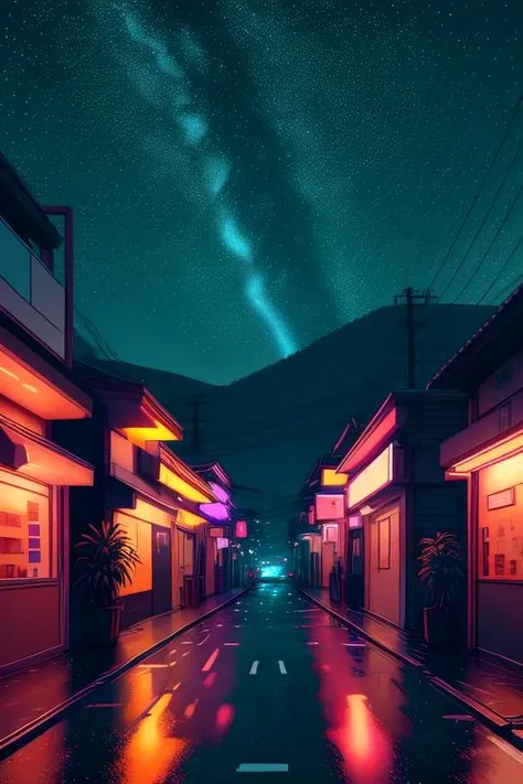<lora:LCM_LoRA_Weights_acceleration_module_SD15:0.8>
<lora:colorful_V2_lbw:0.5>
<lora:Style Vaporwave Visual by wncho:1> vprwve_wnchlora
city street, night, starry sky