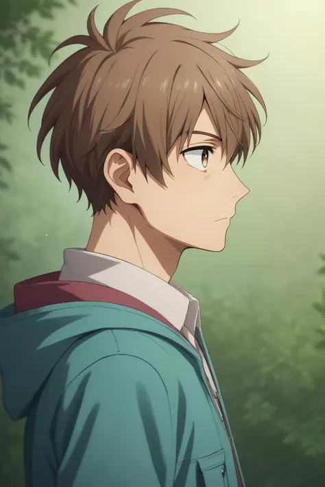 score_9, score_8_up, score_7_up, source_anime, rating_safe, intricate details, semi-realistic, , depth of field, 1boy, solo, male focus, <lora:haru_katou_pony:0.74>, haru_katou, brown hair, brown eyes, short hair, profile, machu picchu, light, arm support, sparkling eyes, , <lora:sdxl_lightning_8step_lora:1>