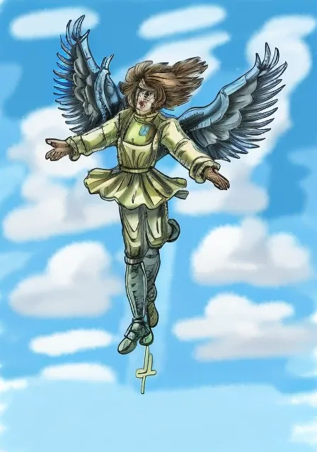 by cranash64s, <lora:cranash64_v1.0:1> an angel flying