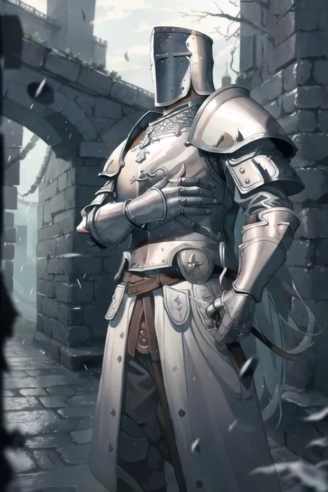 close-up RAW photo, detailed textures, sharp focus, ultra-high pixel detail, intricate, realistic, movie scene, cinematic, high-quality, full colors, incredibly detailed, 4k, 8k, 16k, hyper-realistic, RAW photo, masterpiece, ultra-detailed, professionally color graded, professional photography
photograph of a Teutonic Order Knight on a battle line, dark skies, dark clouds, (heavy rain:1.2), reflections in armor, battle, great sword held in one hand, belts, massive pauldrons, teutonic winged helmet, teutonic shield, early crusader helmet, bascinet, towering figure. <lora:RogueMask:0.8>