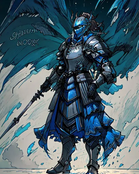 (solo), heavyknight, (((blue)) Ravenclaw knight), (blue tall_ponytail), ((male)), (black hair, fullbody), (helmet, armor:1.2),
standing,
<lora:RogueMask:0.3>, ufotable official art, pastel colors, <lora:fantasy_20230707233406:0.2>, <lora:akagi_shun_offset:0.5>, <lora:epeulu-res:0.5>, <lora:gmstyle:0.5>, <lora:nomura_tetsuya_offset:0.5>, <lora:ff16style:0.5>, <lora:amano_yoshitaka_offset:0.3>, <lora:nijjj:0.3>