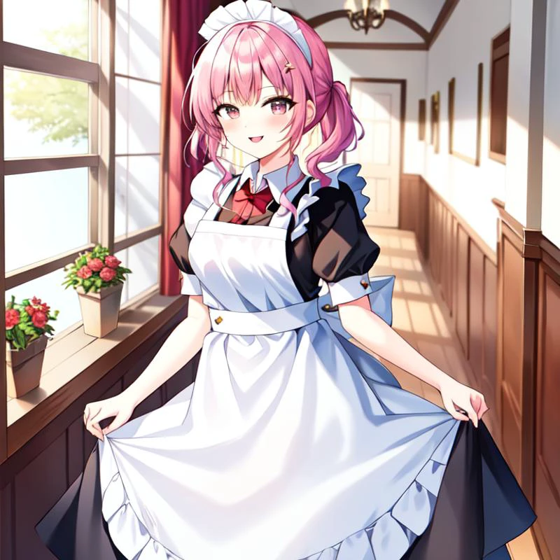 <lora:Maid-10:0.6>, maid, cowboy shot,