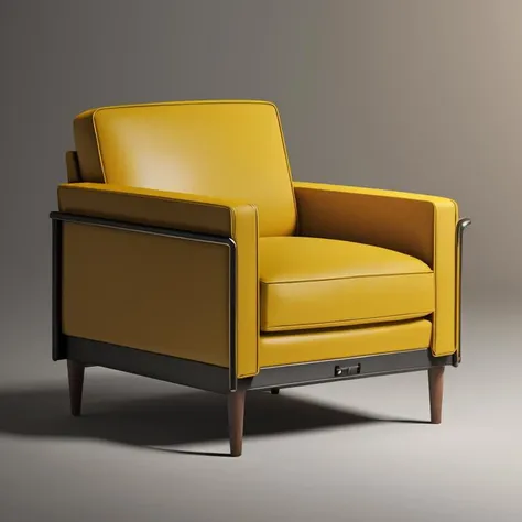 emauromin style, armchair,   design by Le Corbusier, octane render,   finely detailed,  <lora:eddiemauroLora2 (Elegant):0.9>