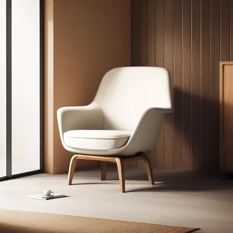 emauromin style, armchair,   design by Eero Saarinen, octane render,   finely detailed,  <lora:eddiemauroLora2 (Elegant):0.9>