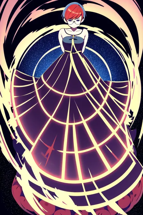 (solo:1.1), full body, (Penny:1.2), shy, ball gown dress, young adult, 
highly detailed, UHD, cartoon art style, symmetric, atmospheric lighting, 
[transmutation circle:0.5], [summon:0.5], 
<lora:penny:1> 
<lyco:UnlimitedBladeWorksV0.3:0.4> 
<lora:SummonEffect_v1:0.3> 
<lora:TransmutationCircle:0.3>