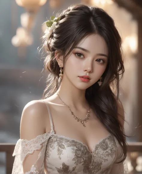 High-quality work，Realistic works，Super premium graphics，8K HD CG works，high quality graphics，High-definition and exquisite CG works，10x pixels，Ultra-fine details：1.1，Advanced technical details：1.1Realistic photo effects，Interior lighting effects：1.5，natural soft light：1.5. Light effect（Virtual light effects：1.8），ultra high resolution，shining dress，sliver long hair，silber hair，transparenthair，high detailed hair（Quality hair details：1.1）Clear eyes，Double eyelids look good，Sharp eye makeup, Create exquisite eyelash makeup, tthin eyebrows, Ultra-detailed eyes，a tall nose, lovely red lips, rosey cheeks, With delicate makeup on her face , pretty face, The face shape is perfectly proportioned,（Advanced facial details：1.1）(A hyper-realistic)、(illustratio)、(hight resolution)、(8K)、(ighly detailed)、(Best Illustration)、(beautifully detailed eyes)、(top-quality)、(Ultra-detail)、(​masterpiece)、(wall-paper）、 detailed face）、solo、1 girl in、looking at viewert、fine detailed、A detailed face、 the darkness nigth、deep-shadows、lowkey、pureerosfaceace_v1、A smile、long、Black shawl straight hair、46-point diagonal bangs,　（silk dresses、long skirt）(off shoulders）View of the castle、、Stand against the wall，Women's artwork，Dress full body video，Realism，Amazing Cleavage，My eyes are very bright today
