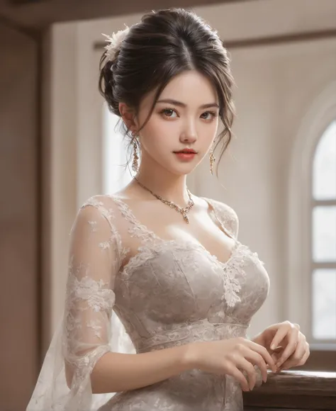best quality, masterpiece, ultra detailed, cowboy shot, flowing, 3dmm, ink sketch,
color ink, ink rendering, octane render, pastels, rice paper,
1girl, beautiful detailed eyes, (alternate hairstyle), ultra detailed hair, graceful, (charming), (delicate), pretty, cute, lace dress,
character in the center of the frame, rhythm, fantasy, looking at viewer, xxmix girl,