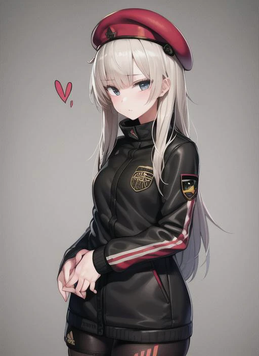 1girl,solo,beret,adidas,gopnik, legs apart,ruins background,cowboy shot,
 <lora:AK74M_GFL:0.7> <lora:XX-flatBG:-1> <lora:XX-sanDka2:0.5>