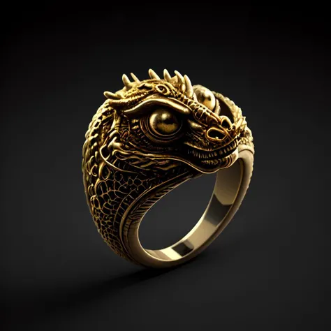 masterpiece, best quality, octane render, hdr,
no humans, simple background, black background, grey background, depth of field, gradient background,
(ring), gold, intricate detail, Dragon on ring, (Dragon body),
<lora:ElderRing:1>,
