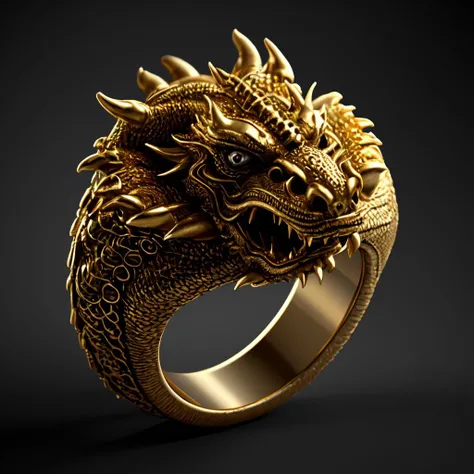 masterpiece, best quality, octane render, hdr,
no humans, simple background, black background, grey background, depth of field, gradient background,
(ring), gold, intricate detail, Dragon on ring, (Dragon body),
<lora:ElderRing:1>,