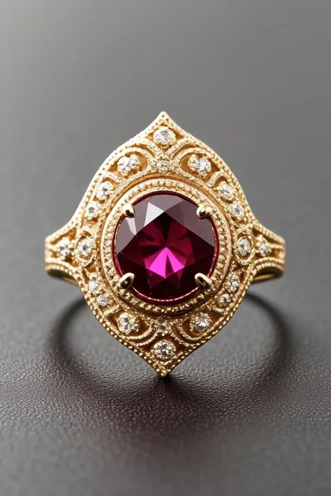 breathtaking no humans, hdr, a ruby ring with intricate gold filigree, <lora:lcm-lora-sdv1-5:0.7>, masterpiece, award-winning, professional, highly detailed