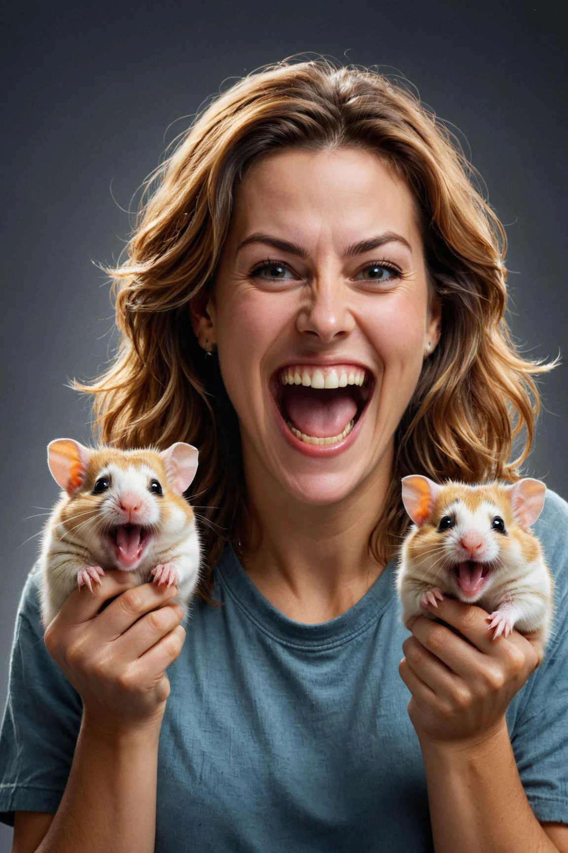 by Thierry Cohen and Paul Lehr , cute happy woman holding up two cute hamsters while laughing maniacally, dual wielding hamsters <lora:happy:0.25><lora:maniacal_laughter:1.75><lora:dual_pistols:0.35> , digital oil pastel on canvas<lora:oil_pastel:1.00> of a cinematic photo <lora:juggernaut_cinematic:1.00> <lora:more_art:0.30> <lora:midjourney:-0.15> <lora:RMSDXL_Enhance:0.50> <lora:RMSDXL_Creative:0.50> <lora:RMSDXL_Photo:0.50> <lora:RMSDXL_Darkness_Cinema:0.50> <lora:clothing_slider:2.00> <lora:great_lighting:1.50> <lora:aesthetic:1.50> <lora:photorealistic_portrait:1.50> <lora:extremely_detailed:1.50> <lora:dpo:0.25>