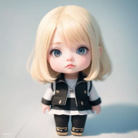 (8k, RAW photo, best quality, masterpiece:1.2), (realistic, photo-realistic:1.37), ultra highres, depth of field, chromatic aberration, caustics, Broad lighting, natural shading,Fujifilm XT3,masterpiece,ultra detailed,chibi,1girl, solo, standing, looking at viewer,full body,white background, simple background, <lora:chibi:1>