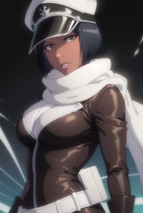 jackietristan, <lora:jackietristan-lora-nochekaiser:1>,
jackie tristan, short hair, black hair, dark skin, dark-skinned female, (brown eyes:1.5),
BREAK thighhighs, gloves, boots, goggles, goggles on head, hat, scarf, white scarf,
BREAK looking at viewer, full body,
BREAK outdoors,
BREAK <lyco:GoodHands-beta2:1>, (masterpiece:1.2), best quality, high resolution, unity 8k wallpaper, (illustration:0.8), (beautiful detailed eyes:1.6), extremely detailed face, perfect lighting, extremely detailed CG, (perfect hands, perfect anatomy),