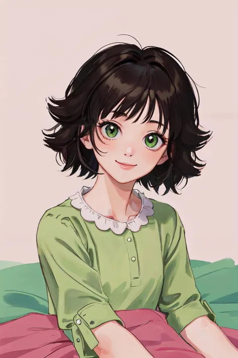 <lora:Buttercup:0.9> Buttercup, pink background,pajamas,under covers,meme,
(best quality, masterpiece, RAW photo,ultra-detailed:1.2), <lyco:GoodHands-beta2:1.0>,1girl,solo,looking at viewer,smile
