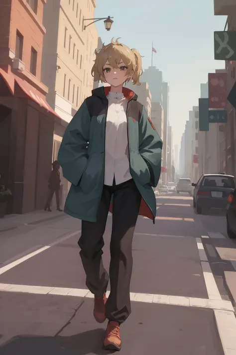 masterpiece,absurdes,girl walking down the street, hands in pockets,<lora:Renee:0.6>