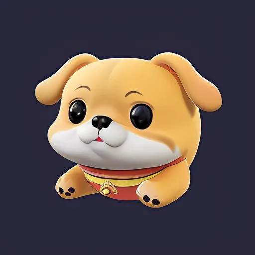 A little dog,game Icon Institute, game icon,masterpiece,best quality,ultra-detailed,masterpieces, <lora:cartoon2:1>