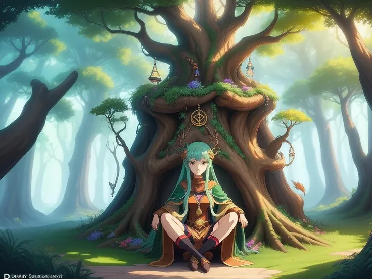 anime artwork druidic forest sanctuary <lora:LoromXL_Druidic_Naturalism:0.7> . anime style, key visual, vibrant, studio anime, highly detailed