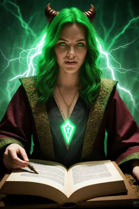 (style-swirlmagic:0.8), portrait, looking up, solo, half shot, detailed background, detailed face, (glowingrunesai, glowing runes theme:1.1) evil wizard, Military Green magical robes, (grin:0.8), green color scheme, dark scarlet light, summoning circle, bookshelves, evil book, dark atmosphere, shadows, realistic lighting, floating particles, sparks, surrounded by green lightning, casting spell, red arcane symbols, corrupted by eldritch power, power-hungry eyes, detailed face, detailed eyes,
masterpiece, best quality, high resolution, 8k, sharp focus, cinematography, muted colors, professional, depth of field, photorealistic, magnificent, maximum details, (RAW photo, dslr, hdr, highest quality), (brightness), smooth, roughness, hyper realistic