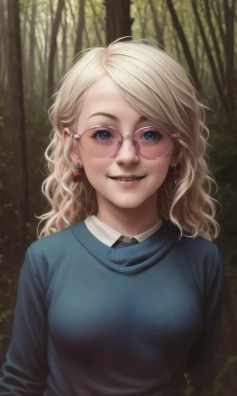 realistic photo of a polumna, bukkake, (blush:0.3), (small breasts), (hair color:1.05), (hairstyle:1.2), (smiling:1.2), (blue eyes), in ((fantasy forest)), (magic), by Jeremy Lipking, by William Bouguereau, (by Alphonse Mucha:0.5), sabudenego, masterpiece