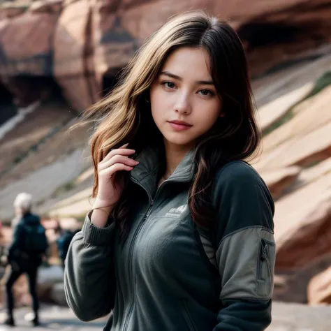(Denver Red Rocks Amphitheatre, SFW, lightweight fleece jacket, long-sleeve hiking shirt, cargo pants, hiking boots, exploring the natural amphitheatre, late afternoon:1.35) Instagram_Influencer_115_By_Stable_Yogi
Faceshot_By_stable_yogi
Styler_Embedding_By_Stable_Yogi
<lora:Detail Blaster By Stable Yogi:0.5>
(center_parted_long_wavy_hair)