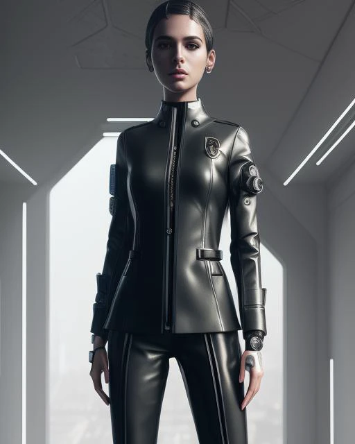 close up portrait femborg female futuristic mobster tailored suit outfit <hypernet:femborg:1>