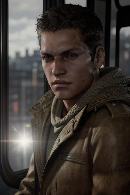 <lora:piers_v2:1>piers,
natural lighting,detailed facial features,highres,detailed,matte skin, Half body shot, military jacket, panicking, in ayers rockManhattan, Panning shot, ukiyo-e,