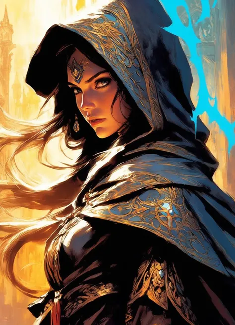 1female, mage, hood,casting spell,shadow, closeup,
by Richard Anderson, sketch, colorful,
master piece, best quality, perfectly aesthetic,epic scope,haunting,ornate,
detailed background,dramatic angle,dynamic pose, cinematic lighting,

<lora:add-detail-xl:1>