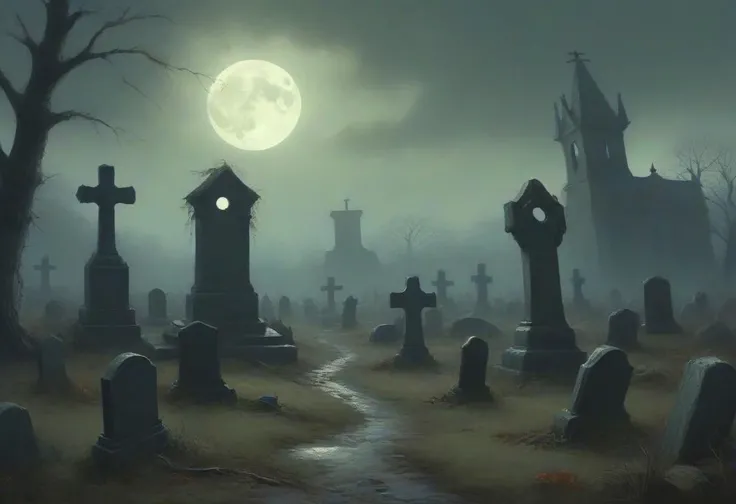 Dark Fantasy Art, Dark Moody Atmosphere.
The book cover of "The Night of the Halloween Zombies" is a visual feast of eerie delight. Picture an ominous full moon casting a pale, ghostly glow over an abandoned graveyard. The gravestones are cracked and moss-covered, with gnarled, leafless trees casting sinister shadows. Emerging from the earth are the ghoulish hands and faces of zombies, their eyes glowing with a menacing light.
Dramatic, mysterious, dark moody atmosphere, dark, moody, dark fantasy style, Halloween vector. Every element in the picture is balanced like in a perfect wallpaper ready for halloween pc desktops.
Human desperation. lightning, storm, thunder
Dark scene.
Cluttered scene.
Front view, centered.
In "Gothic Photoshoot" aesthetic.
By "Simon Stalenhag".
Life-like details.
Cinematic.
Dramatic.
Dynamic.
Extremely refined lines and and shapes.
Extremely refined details on objects.
Sharp details.
Wide range of colors.
Many details everywhere. Ray-Tracing. Anti-Aliasing. Realistic soft shadows. Low saturation colors. Insane quality. Insane resolution. Insane details. Masterpiece. 32k resolution.