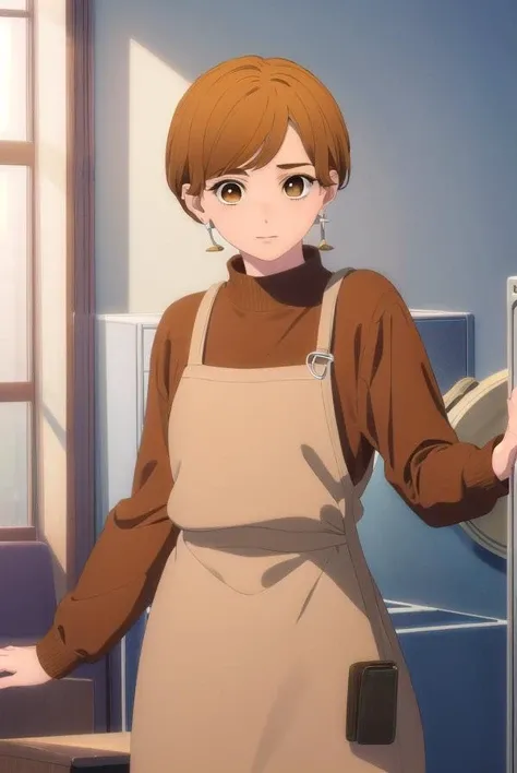 rinfujishiro, <lora:rin fujishiro-alpha-lora-nochekaiser:1>,
rin fujishiro, short hair, bangs, brown hair, (brown eyes:1.5), smile,
BREAK shirt, long sleeves, jewelry, earrings, sweater,
BREAK indoors,
BREAK looking at viewer, (cowboy shot:1.5),
BREAK <lyco:GoodHands-beta2:1>, (masterpiece:1.2), best quality, high resolution, unity 8k wallpaper, (illustration:0.8), (beautiful detailed eyes:1.6), extremely detailed face, perfect lighting, extremely detailed CG, (perfect hands, perfect anatomy),