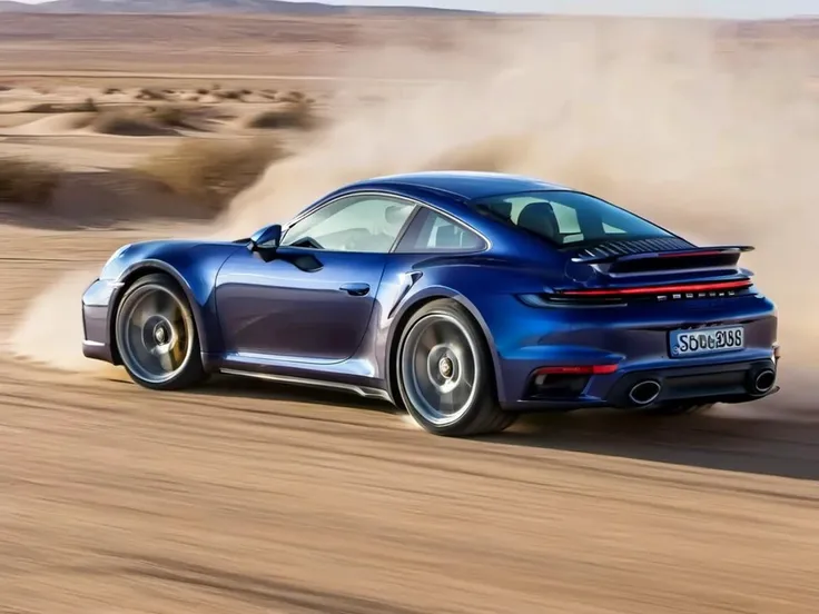 pch922ts car riding on the desert, blue paint, wheel dust, motion blur, fast, professional photography <lora:pch922ts_car_SDXL:0.7>
