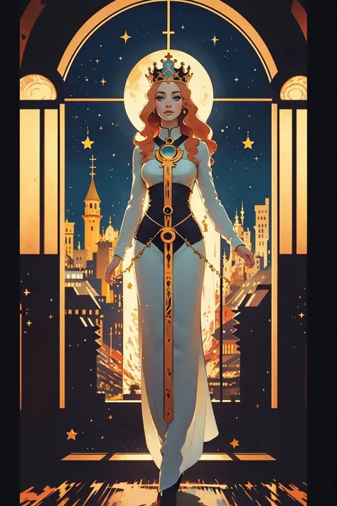 painting of a girl with long ginger hair in front of a church window, a cultural costume dress, a modest white tobe of a princess, a holy, saint, priestess
1girl, looking at the viewer, female focus, tall, realistic, /full-body/
castle, sky, night sky, moon, red planets, stars, bokeh, vivid colours, cosplay photo, depth of field, looking at the viewer, motion blur,
<lora:PZH_tarot_electronic:1>