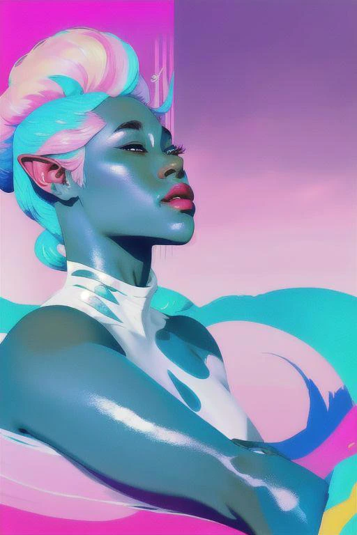 Soft luminous vaporwave color palette, diverse fantasy races and body types, frank frazetta style fantasy painting of a group of beautiful queer hairy orcs and elves lounging nude together cuddling and massaging each other affectionately in a vaporwave tiled liminal space with beautiful nude sculptures, pubic hair and hairy armpits, hauntingly beautiful illustrations, shiny/glossy, wet, oiled skin, immaculately beautiful vaginas and flaccid penises, minimalist portraits, multi-layered, crisp and clean look, dark rich color palette with luminous rainbow details, androgynous, queercore, magewave, dark academia, dramatic use of light and shadow, expressive brushstrokes, deep rich colors and textures, GenderFreeVibes, hairy armpit, hairy armpits, armpit hair, Bulky, in a vaporwave tiled liminal space decorated with nude sculptures, panty bulge, bodysuit, fishnet, see-through, thighhighs