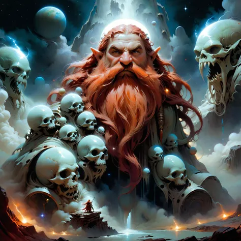 <lora:xl_more_art-full-xl:0.6>, <lora:add-detail-xl:2.0>, <lora:style-envyprimordialxl01-xl:0.2>, primordial, <lora:harry_dwarf-xl-v1.1:0.7>, sk-fantasy-xl, famous artwork by (casey baugh:1.4), detailed expressive eyes, fantasy style, this image shows the paranoid harry_dwarf, undulating in the lush jetcurbled lands of the accursed planet fartball ii, this slow and bumbling creature is plertzing a vorbly ronf and attempts to balance atop stacks of vorbeling erbelgunk while surrounded by happily bouncing steely doomgobblers, ultra high detail, ultra realistic, 8k, flowing long red beard, braided moustache
