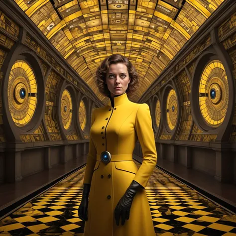 masterpiece, british woman , Aureolin eyes, <lora:EnvyZoomSliderXL01:-0.9> looking at camera, Futurist, Digital Art