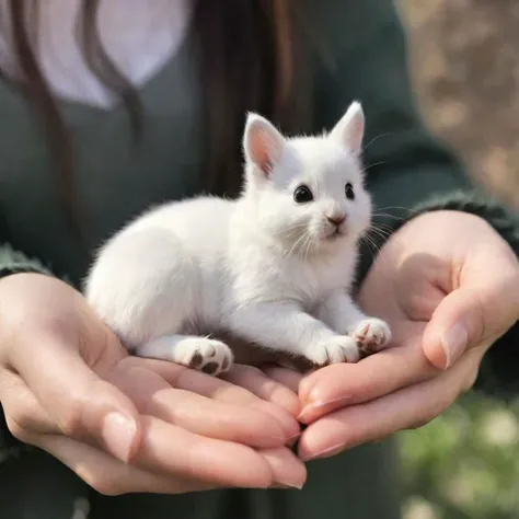 bunny with human paws
