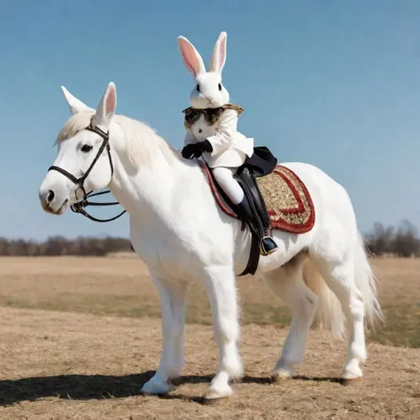 centaurbunny, bunny with horse body, white rabbit