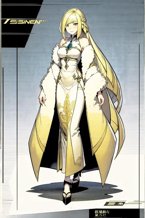 best quality, highly detailed, fashion, <lora:lusamine-pokemon-richy-v1:.9> lusaminernd, mature female, very long hair <lora:Ghibli_v6:0.8> scenery,
