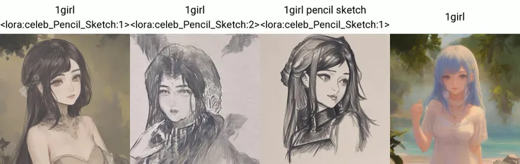 1girl <lora:celeb_Pencil_Sketch:1>