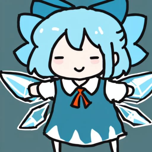 cirno, smile, walfie
<lora:cirno:0.6> <lora:walfie-10:1>